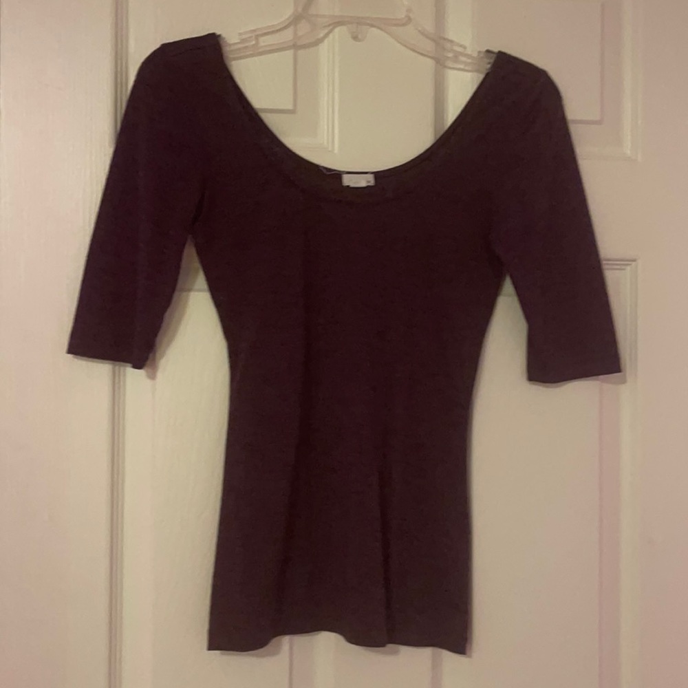 Garage deep purple mid-length sleeved top 👾